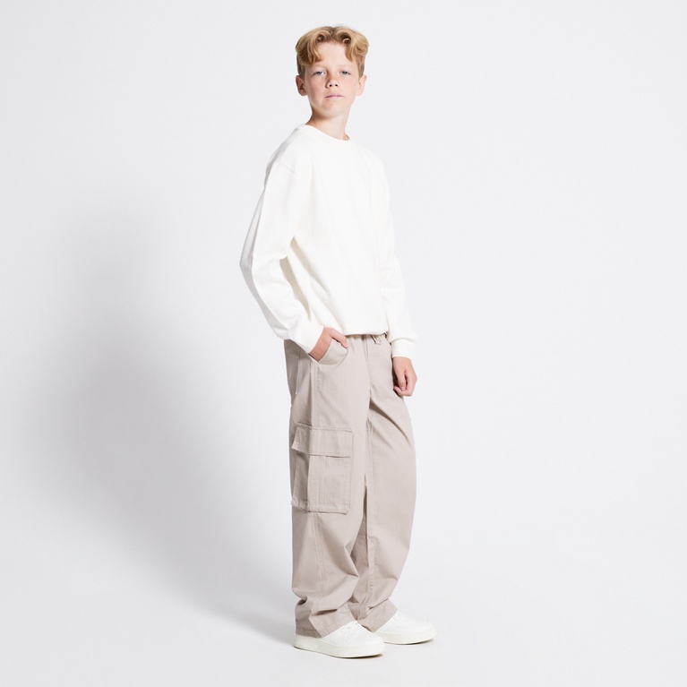 Fine-knit sweater "Ruben star" Off white